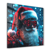 Santa Claus is on Duty | Glass Wall Art