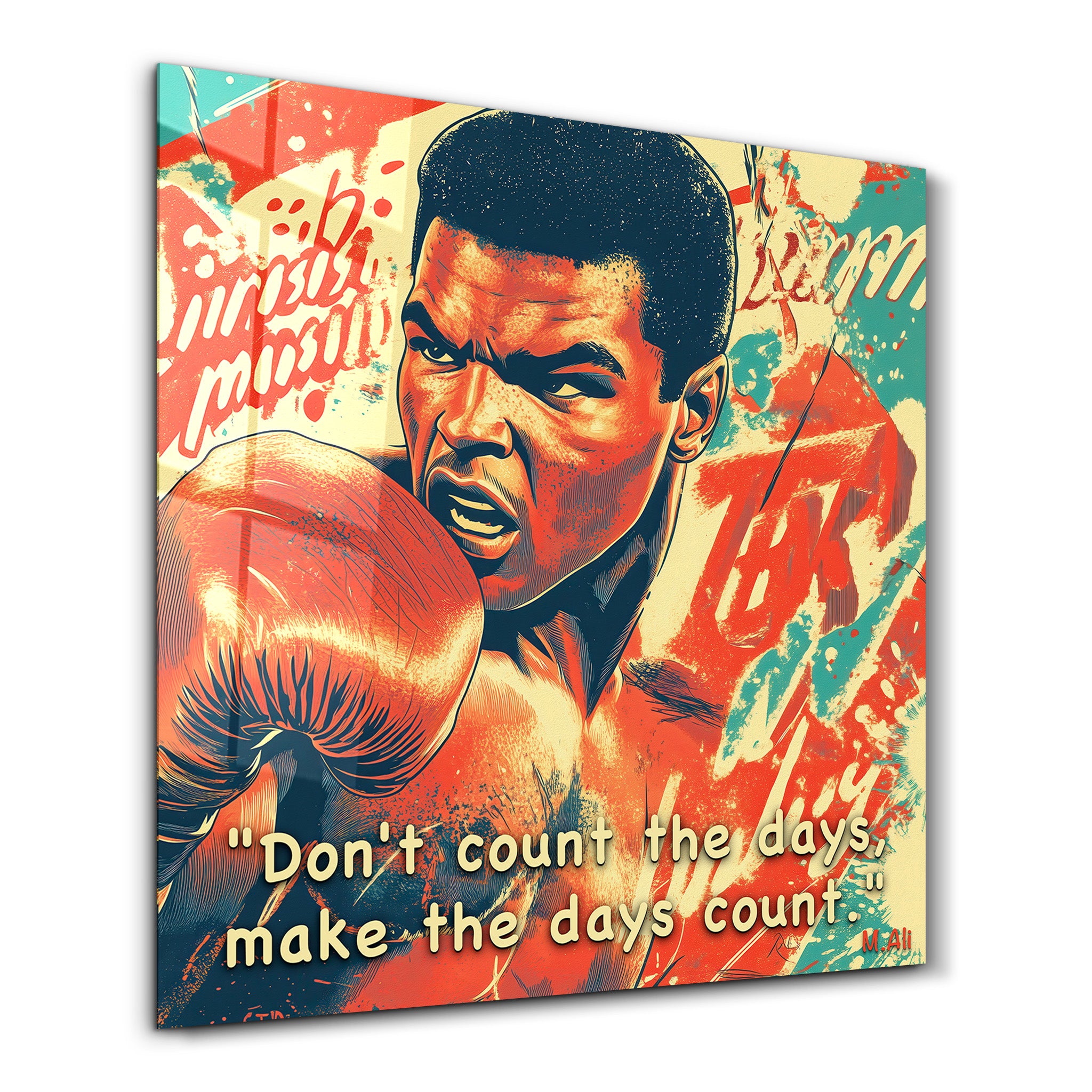 Don't Count the Days | Glass Wall Art