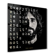 J. Lennon | Motivational Glass Wall Art