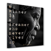 Nelson Mandela | Motivational Glass Wall Art