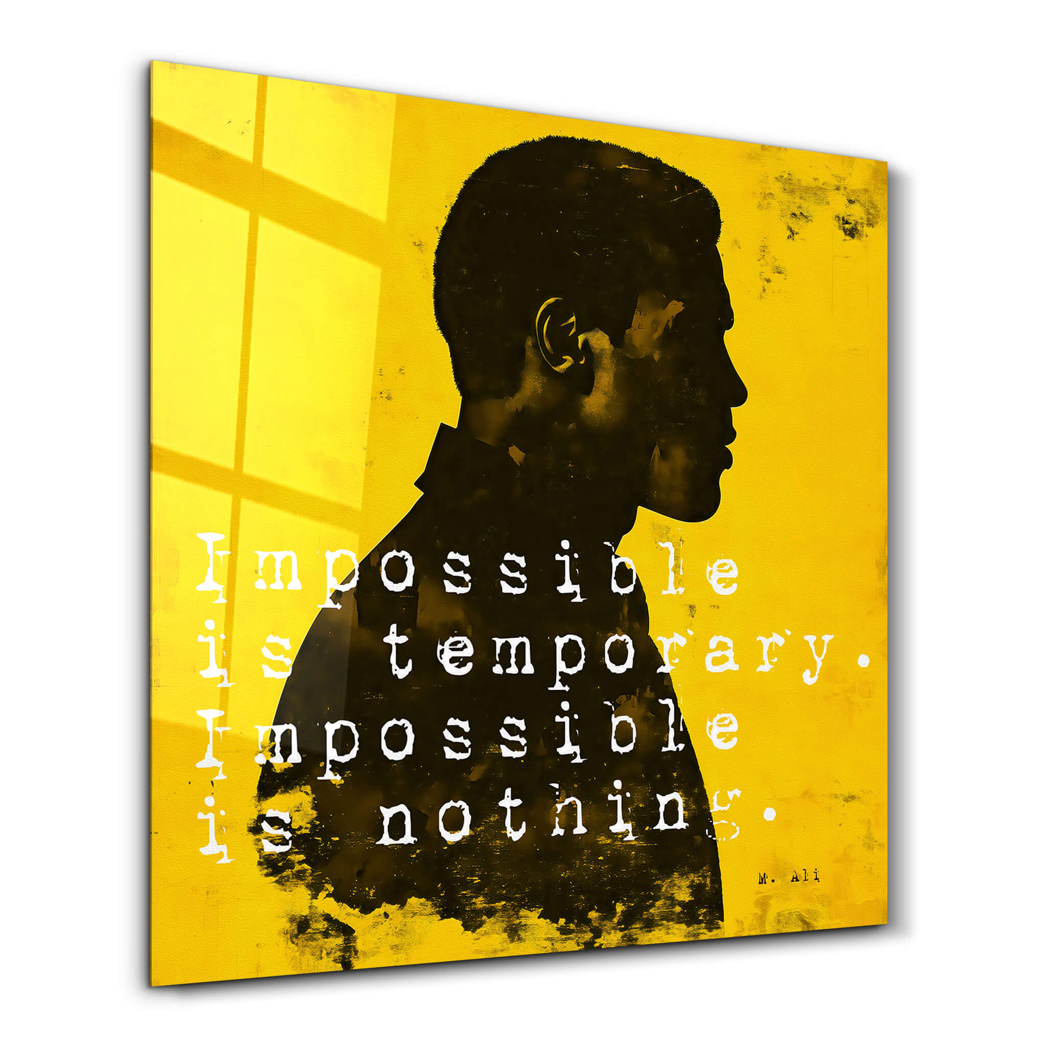 Impossible is Nothing | Glass Wall Art