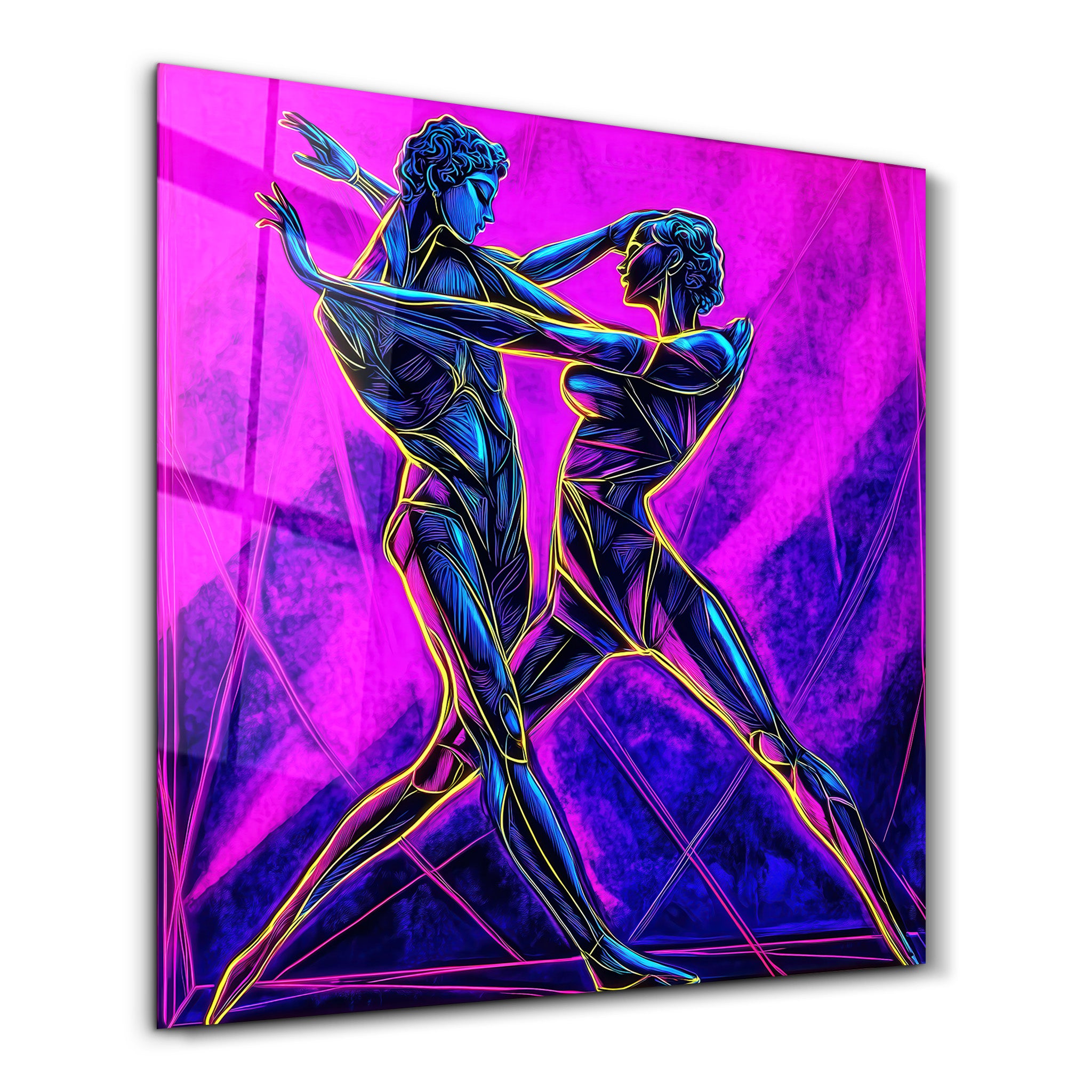 A Matisse-Inspired Dance of Light and Energy | Glass Wall Art