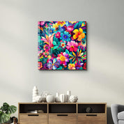 Flower Painting - Glass Wall Art - ArtDesigna Glass Printing Wall Art