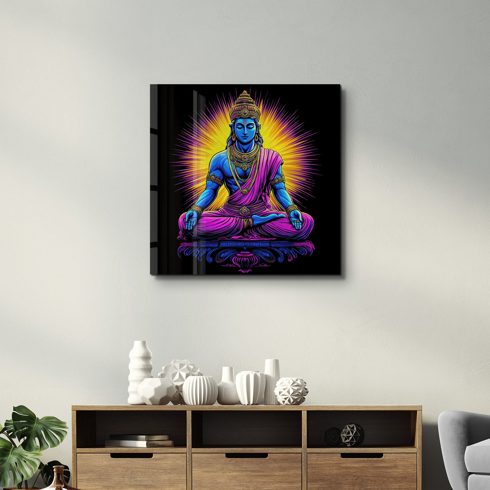 Surya Reimagined | Glass Wall Art