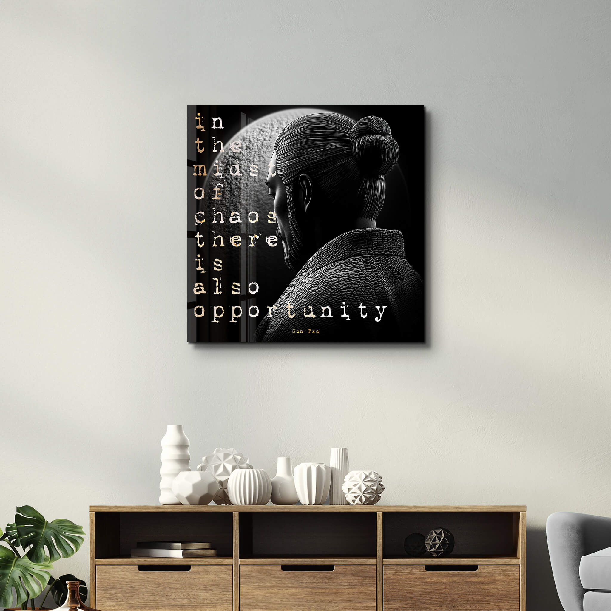 Sun Tzu | Motivational Glass Wall Art