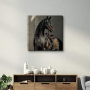 Hermes Horse | Glass Wall Art