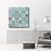 Turquoise Italian Ceramic Tiles Collection | Glass Wall Art - ArtDesigna Glass Printing Wall Art