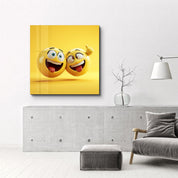 Cheerful Smileys | Glass Wall Art - ArtDesigna Glass Printing Wall Art