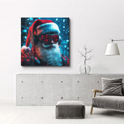 Santa Claus is on Duty | Glass Wall Art