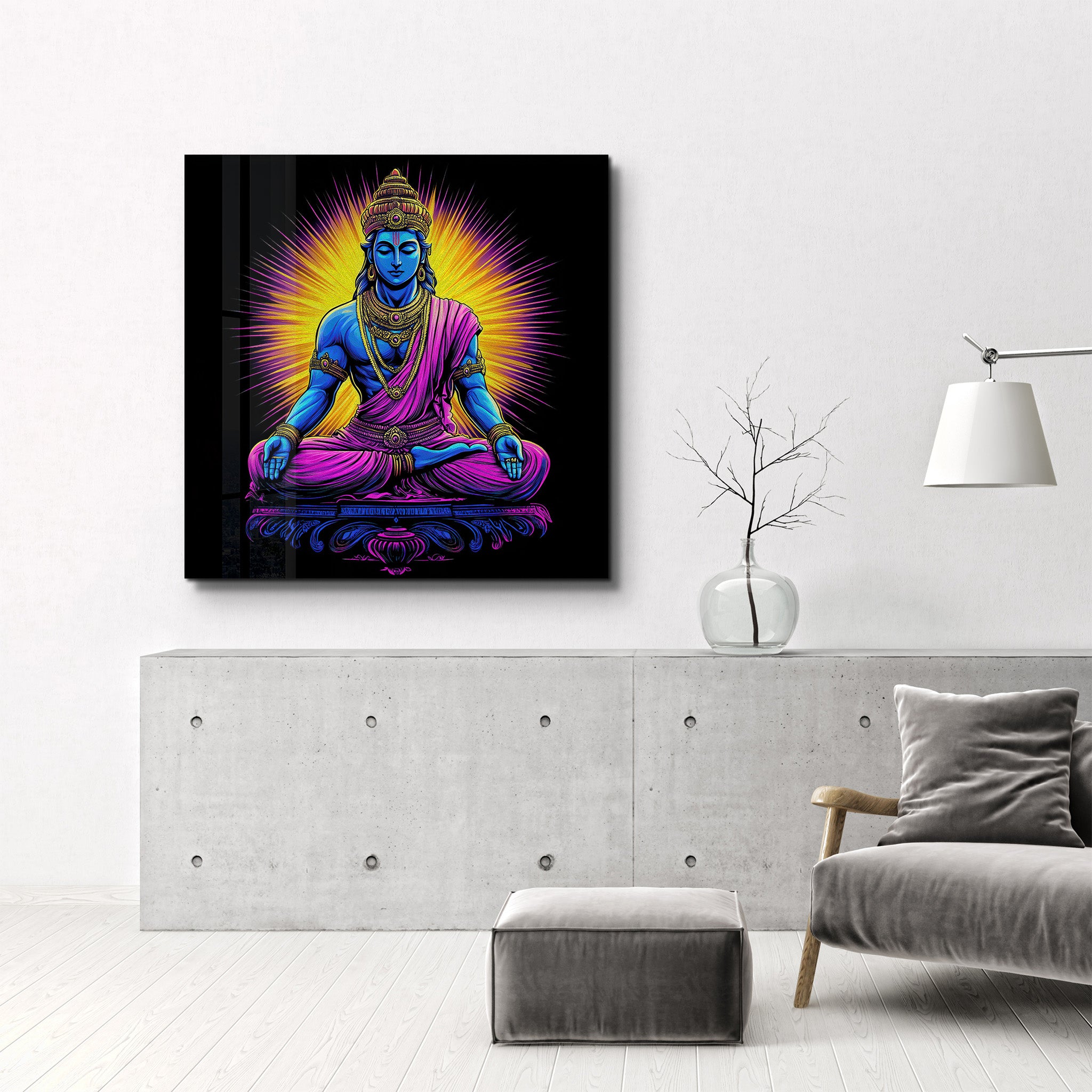 Surya Reimagined | Glass Wall Art