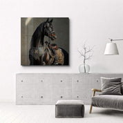 Hermes Horse | Glass Wall Art