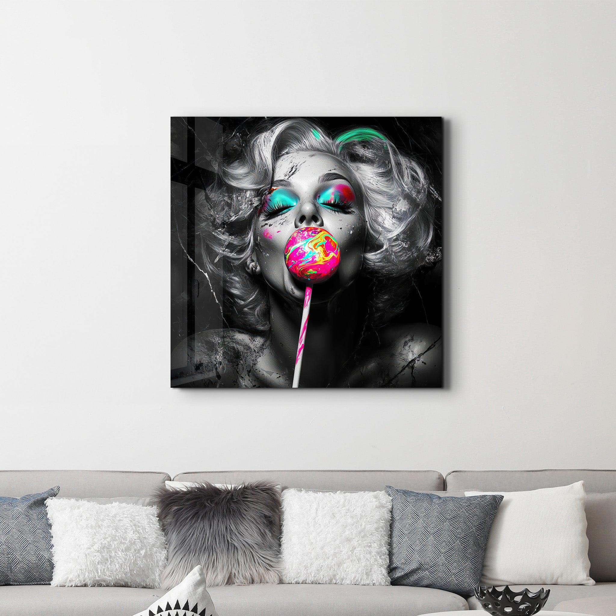 Lolly | Glass Wall Art