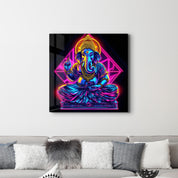 Lord Ganesha Reimagined | Glass Wall Art