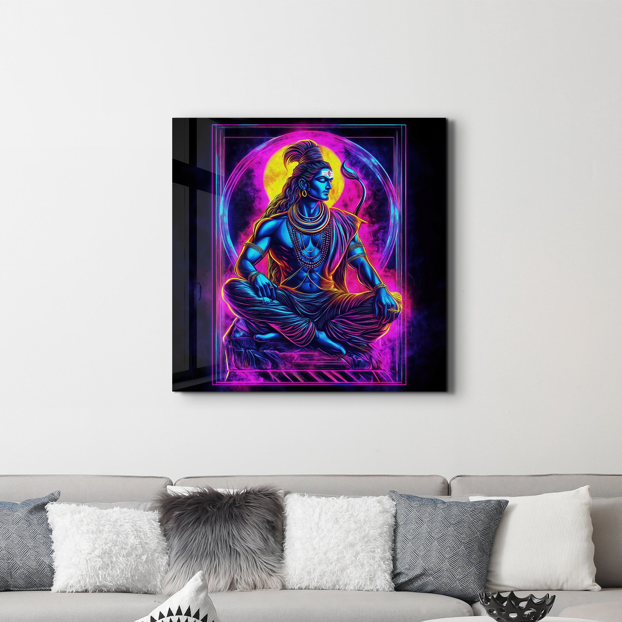 Shiva Reimagined | Glass Wall Art