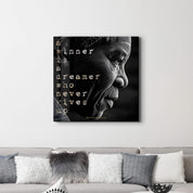 Nelson Mandela | Motivational Glass Wall Art