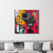 Digital Disruption: The Noise of Modern Life | Glass Wall Art