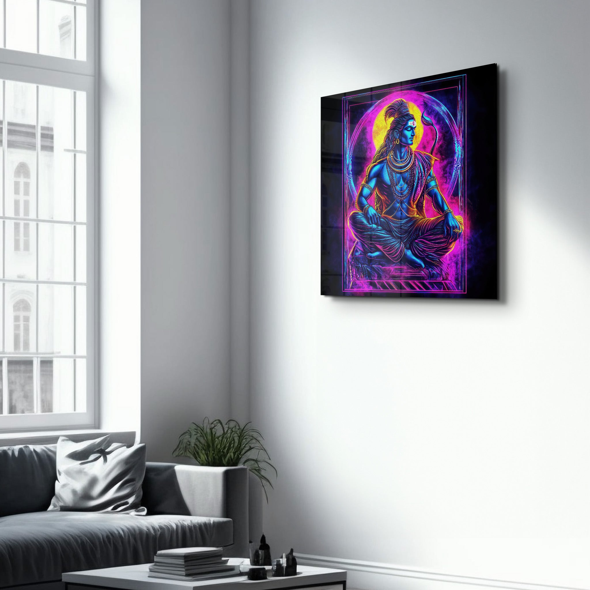 Shiva Reimagined | Glass Wall Art