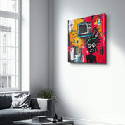 Digital Disruption: The Noise of Modern Life | Glass Wall Art