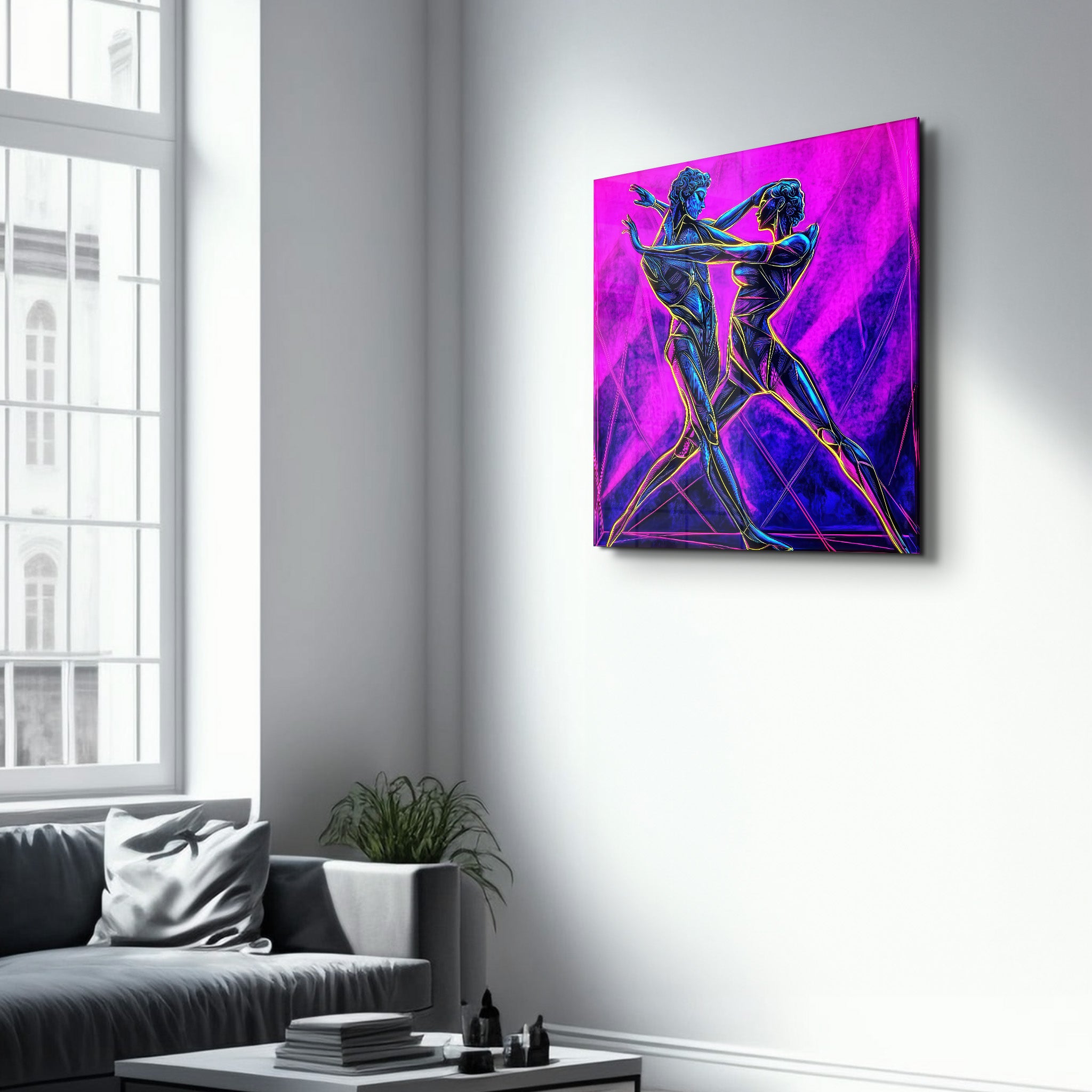 A Matisse-Inspired Dance of Light and Energy | Glass Wall Art