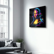 The Mona Lisa Reimagined | Glass Wall Art