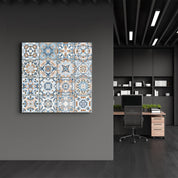 Light-Blue Italian Ceramic Tiles Collection | Glass Wall Art - ArtDesigna Glass Printing Wall Art