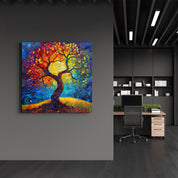 Tree of Life Mosaic Style | Glass Wall Art