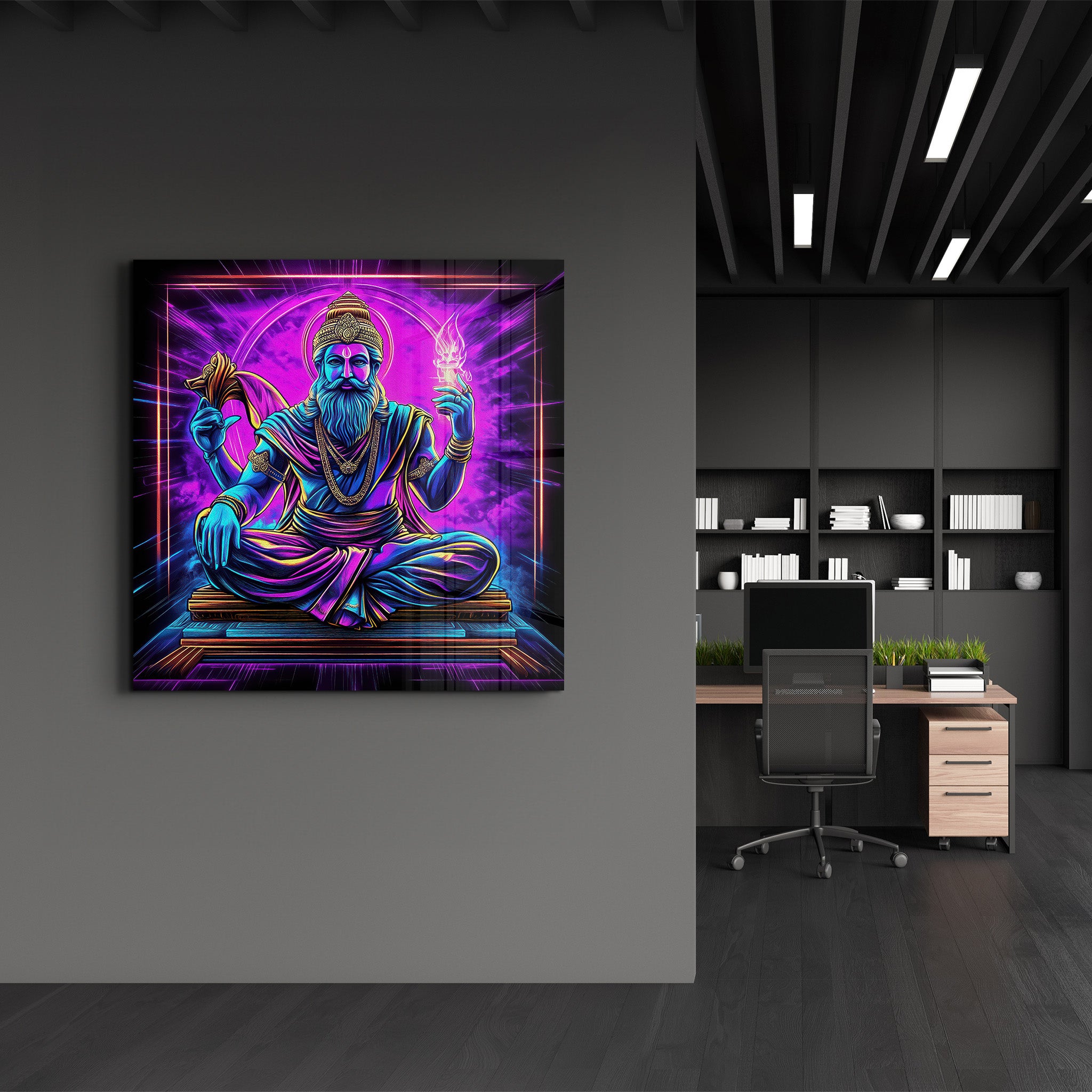 Brahma Reimagined | Glass Wall Art