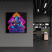 Lord Ganesha Reimagined | Glass Wall Art