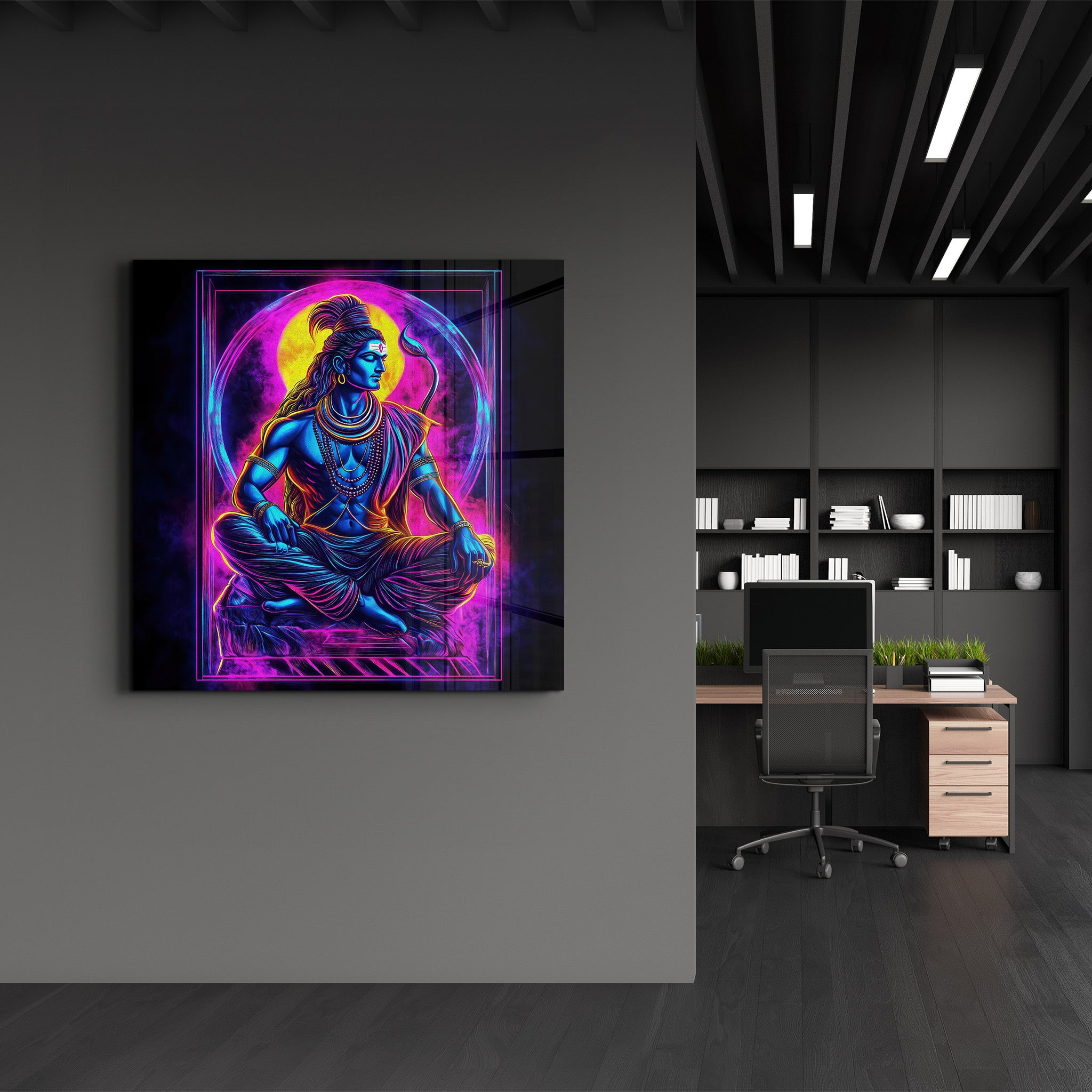 Shiva Reimagined | Glass Wall Art