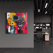 Digital Disruption: The Noise of Modern Life | Glass Wall Art