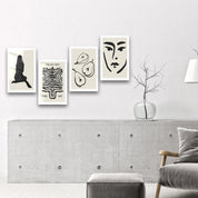 ."The Cut Outs Quadro". Contemporary Gallery Collection Glass Wall Art - ArtDesigna Glass Printing Wall Art