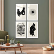 ."The Cut Outs Quadro v3". Contemporary Gallery Collection Glass Wall Art - ArtDesigna Glass Printing Wall Art