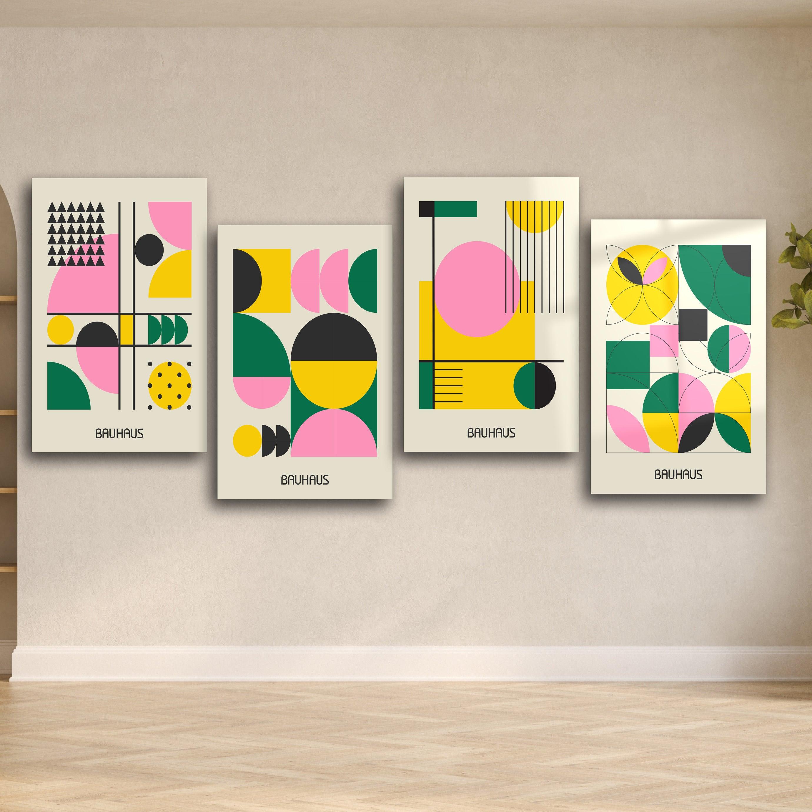 ."Bauhaus 2 Quadro". Contemporary Gallery Collection Glass Wall Art - ArtDesigna Glass Printing Wall Art