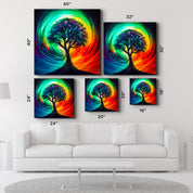 Tree of Life Oil Paint | Glass Wall Art