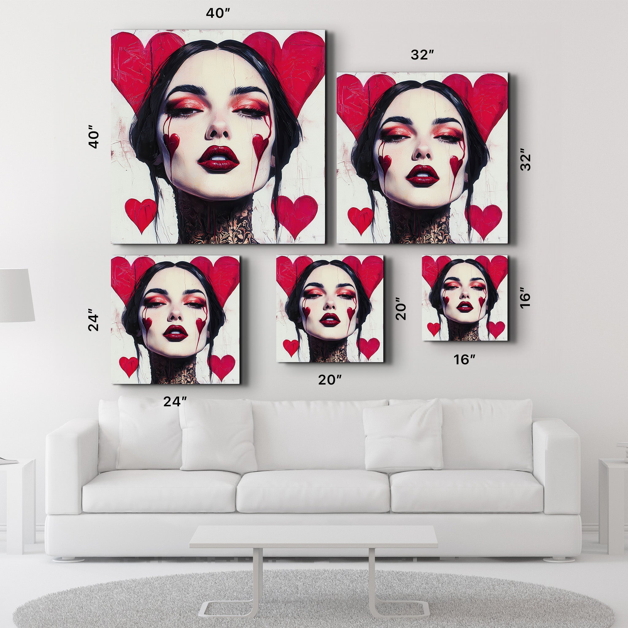 When the Hearts Rebel | Glass Wall Art