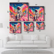 Floating in a Psychedelic Dreamscape | Glass Wall Art