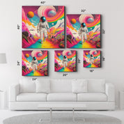 Floating in a Psychedelic Dreamscape 2 | Glass Wall Art