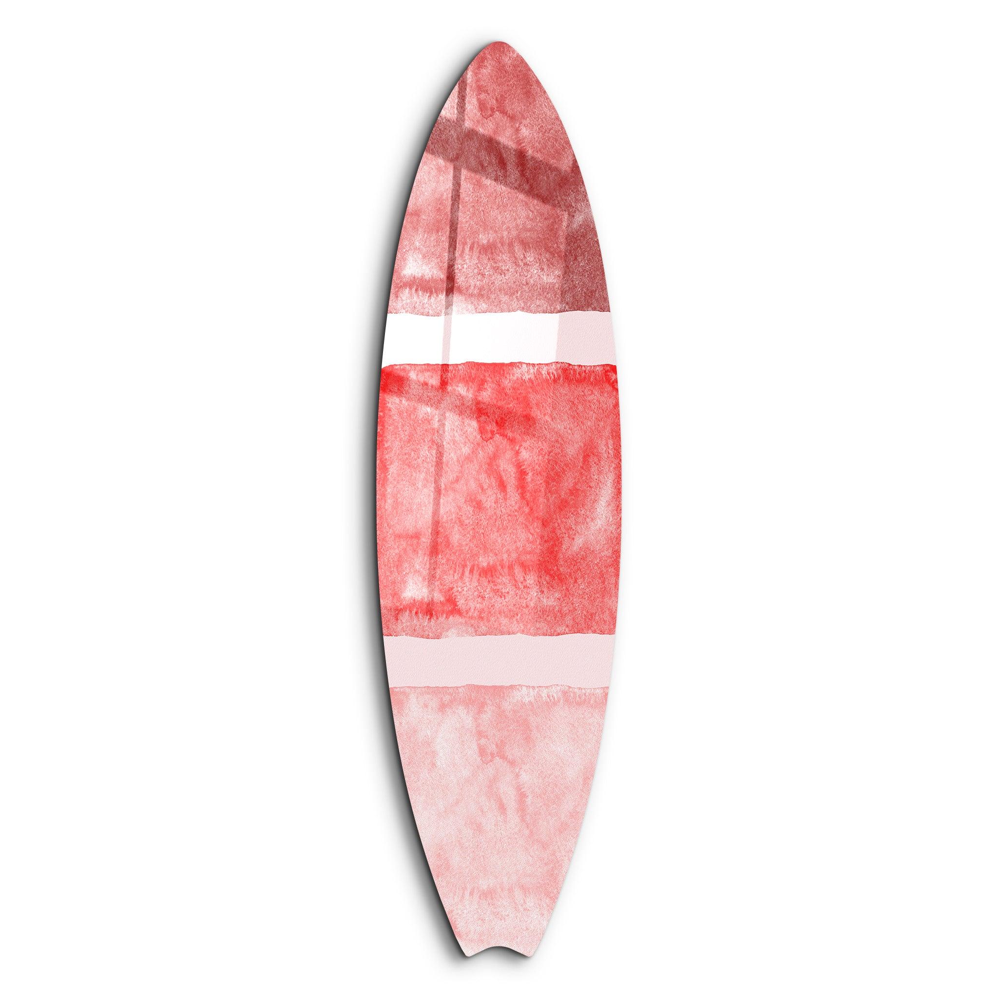 Fiery Sunset Abstract | Surfboard Glass Wall Art