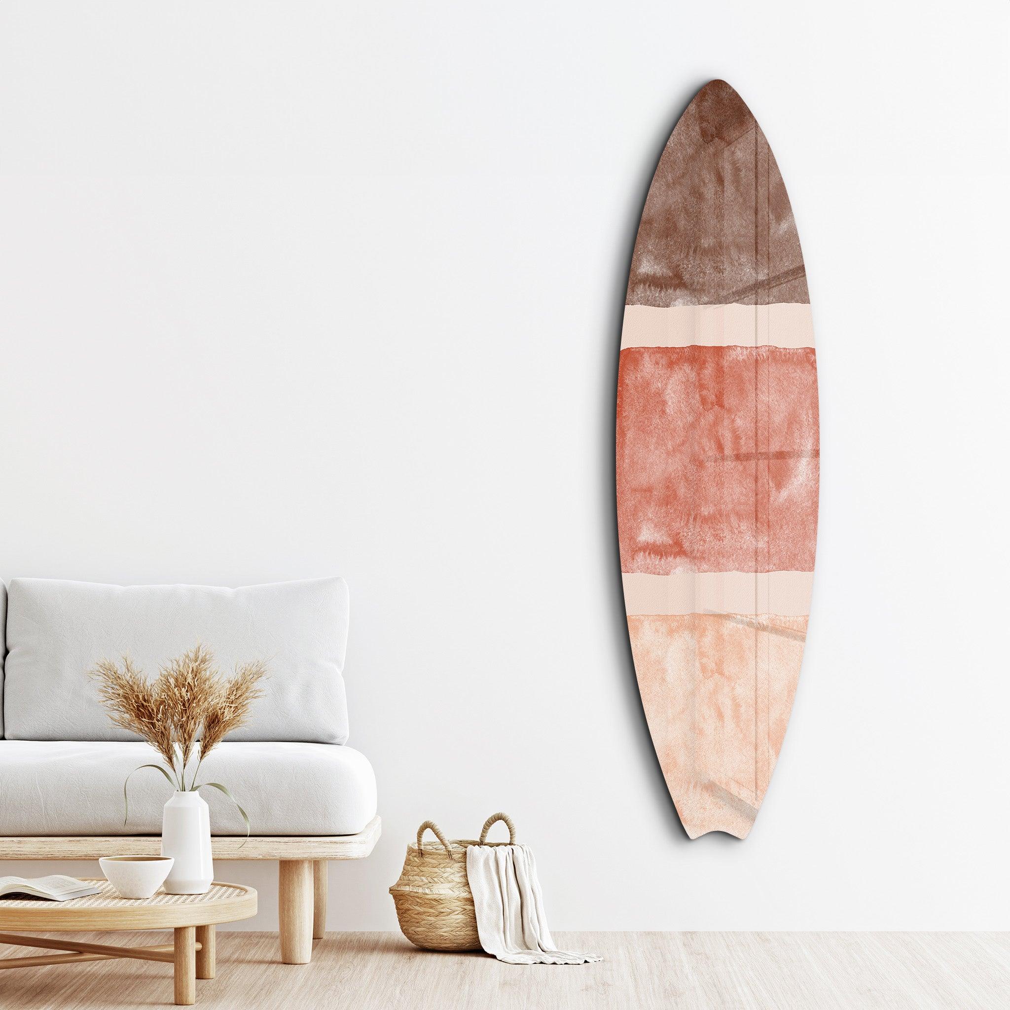 Earthy Tones Abstract | Surfboard Glass Wall Art