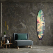 Tropical Paradise 2 | Surfboard Glass Wall Art