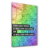・"Million Dollars"・Designers Collection Glass Wall Art