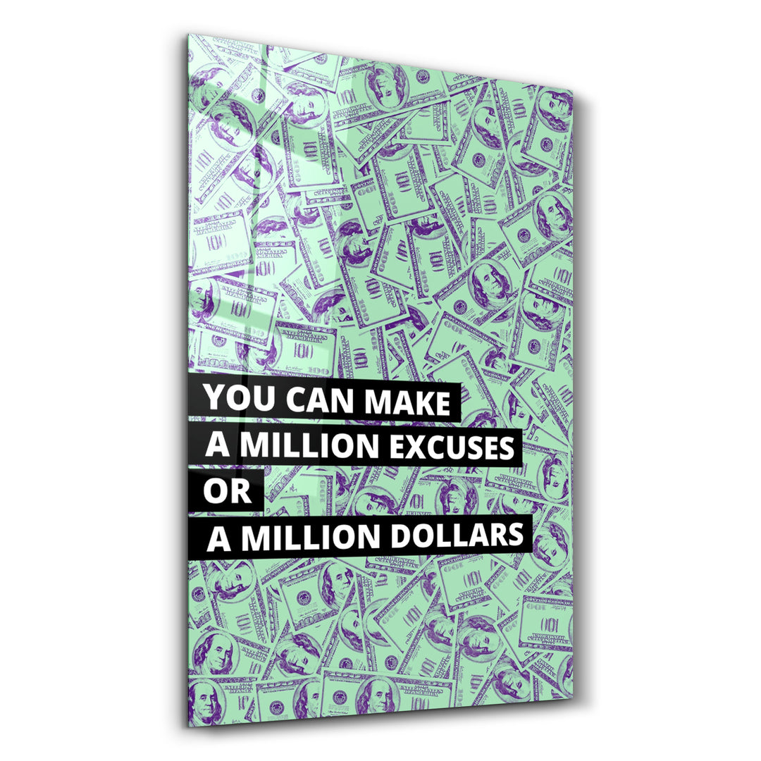 ・"Million Dollars"・Designers Collection Glass Wall Art