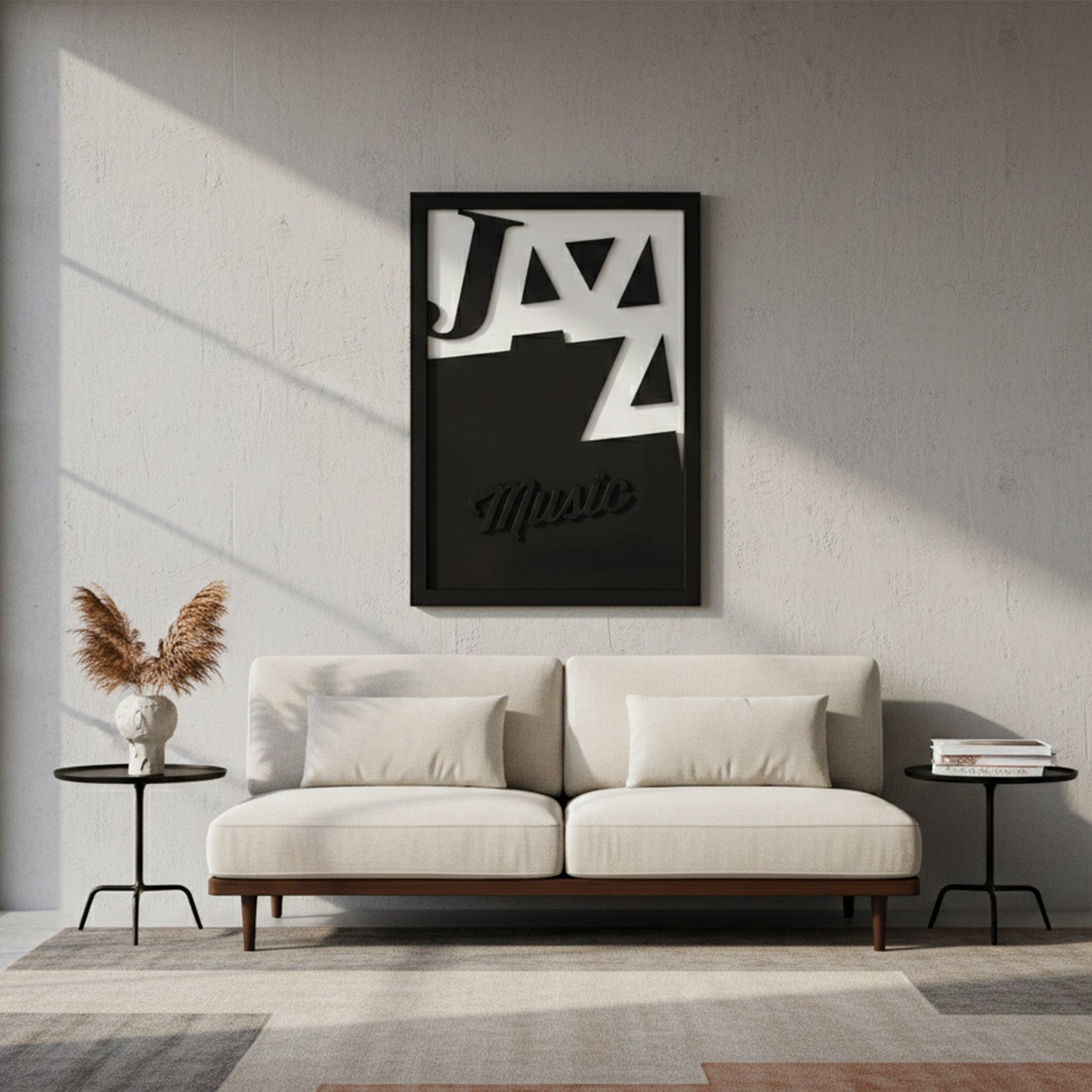 Jazz Music – Modern Wooden Music Typography Wall Art