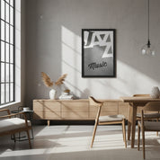 Jazz Music – Modern Wooden Music Typography Wall Art