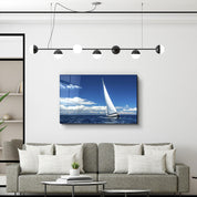 Sailing in the Ocean | Glass Printing Wall Art - ArtDesigna Glass Printing Wall Art