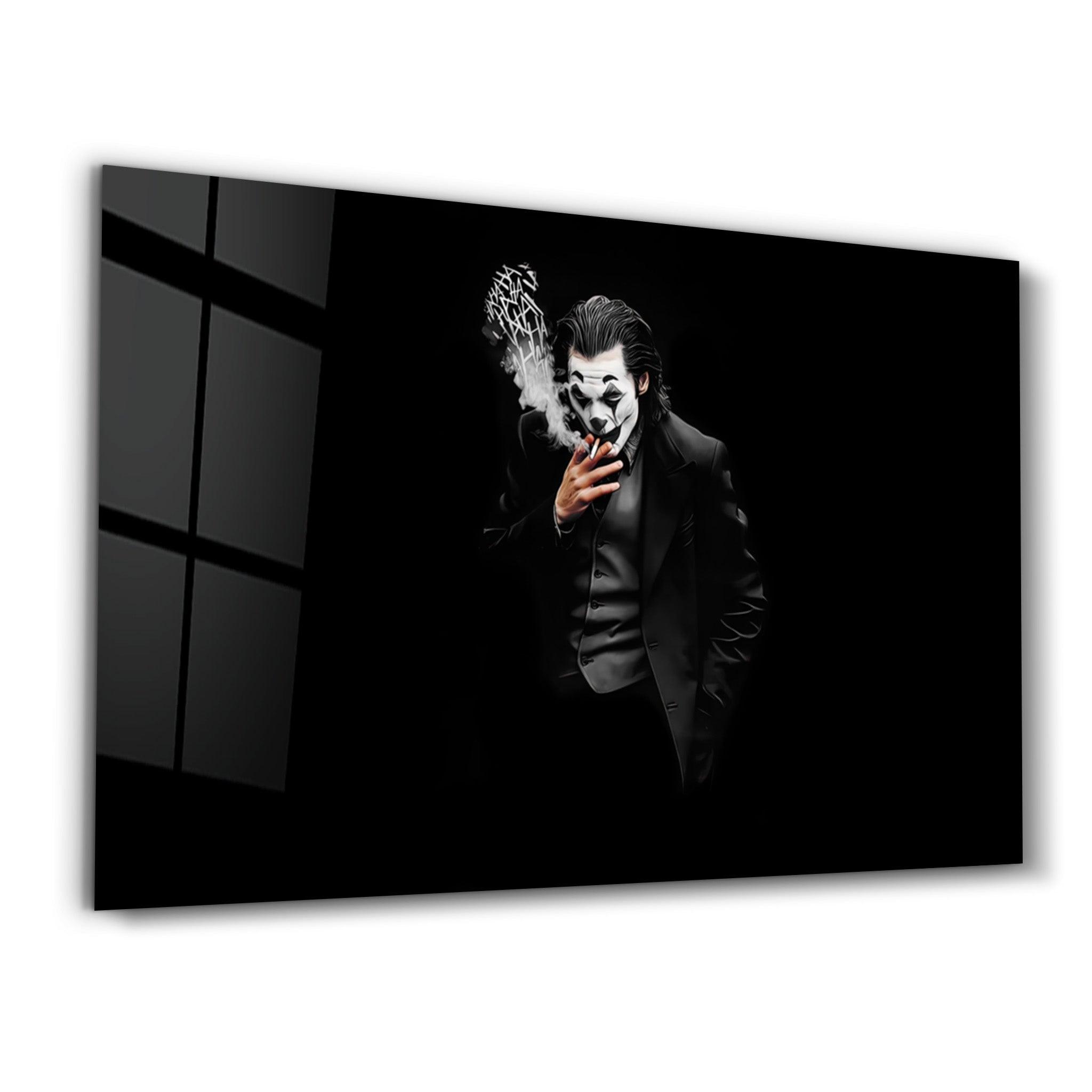 Joker - Haha | Designer's Collection Glass Wall Art - ArtDesigna Glass Printing Wall Art