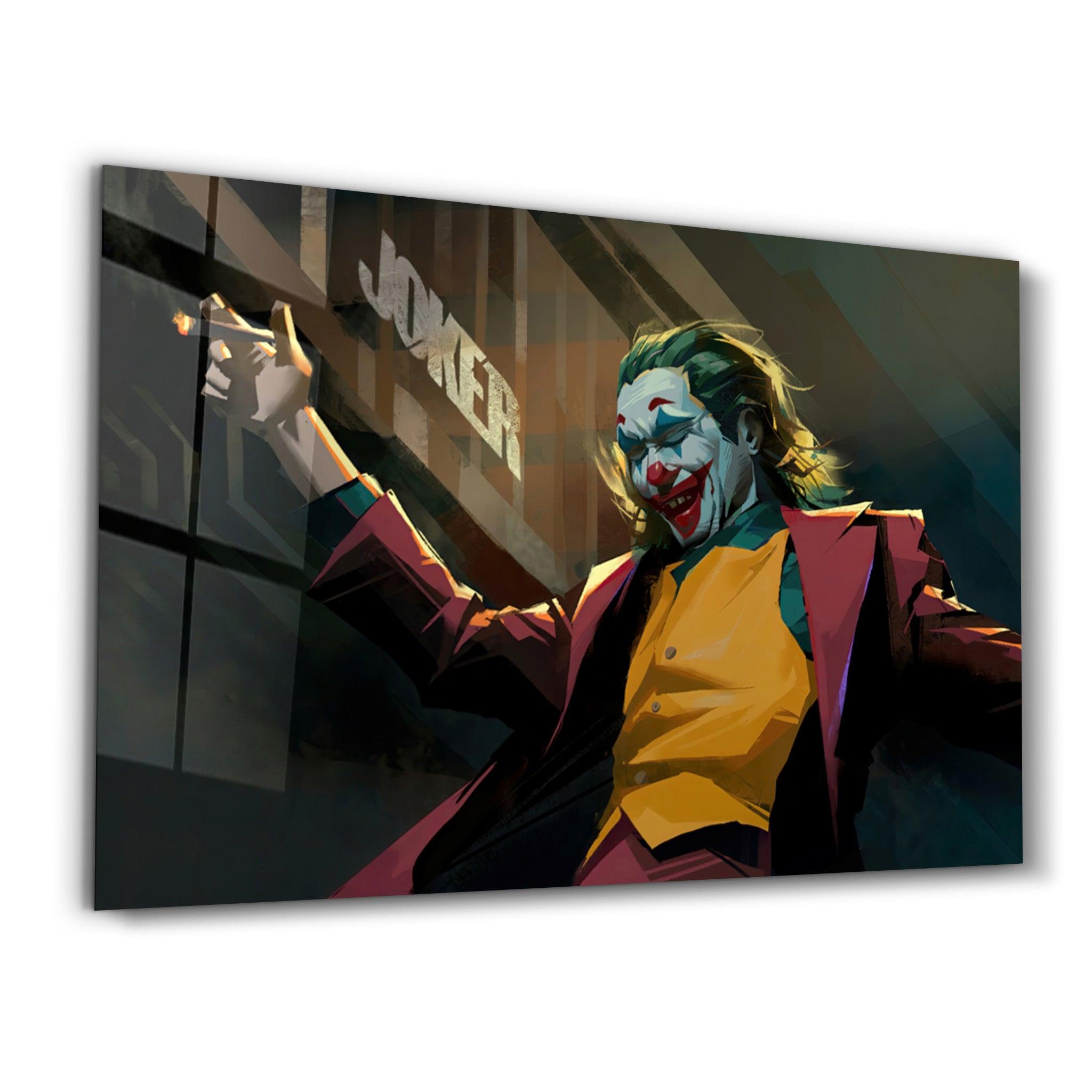 Abstract Joker | Glass Wall Art - ArtDesigna Glass Printing Wall Art