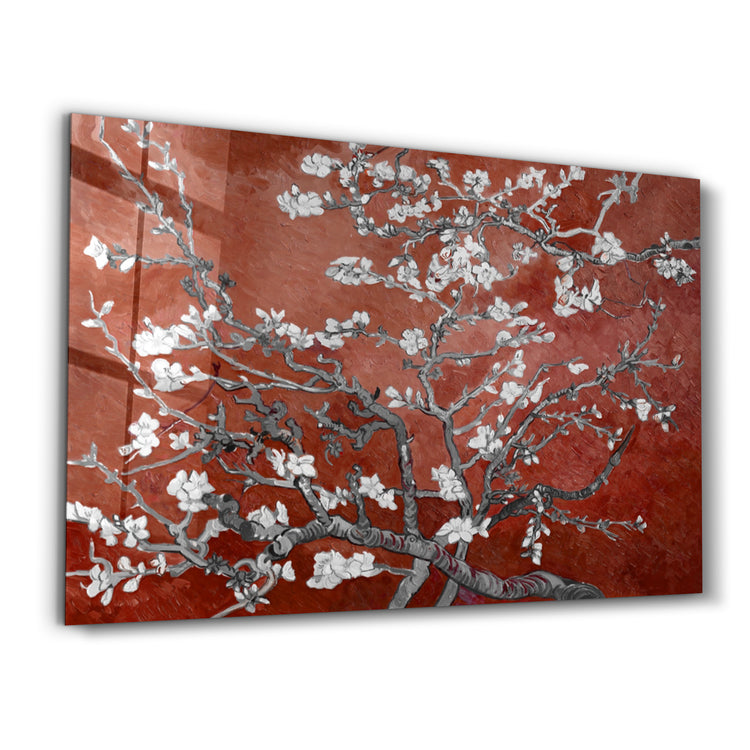 ・"Abstract Flowers V5"・Glass Wall Art - ArtDesigna Glass Printing Wall Art