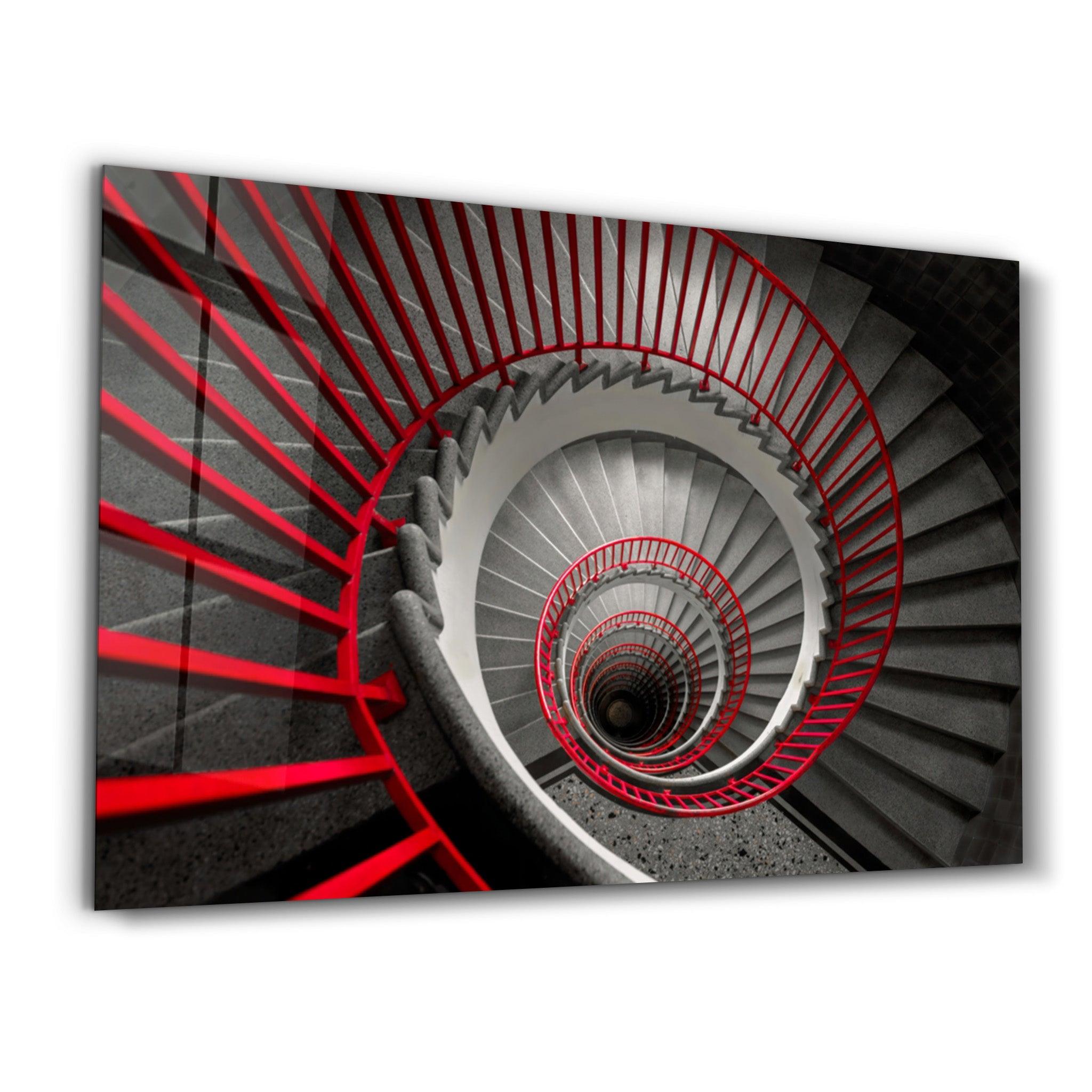Spiral Stairs | Glass Wall Art - ArtDesigna Glass Printing Wall Art