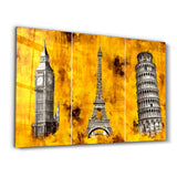 London-Paris-Rom – Glasbild